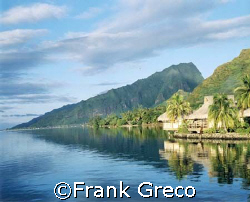 Overwater Bungalows-Moorea by Frank Greco 